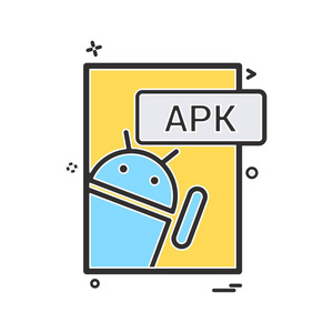 apk 文件格式图标矢量设计