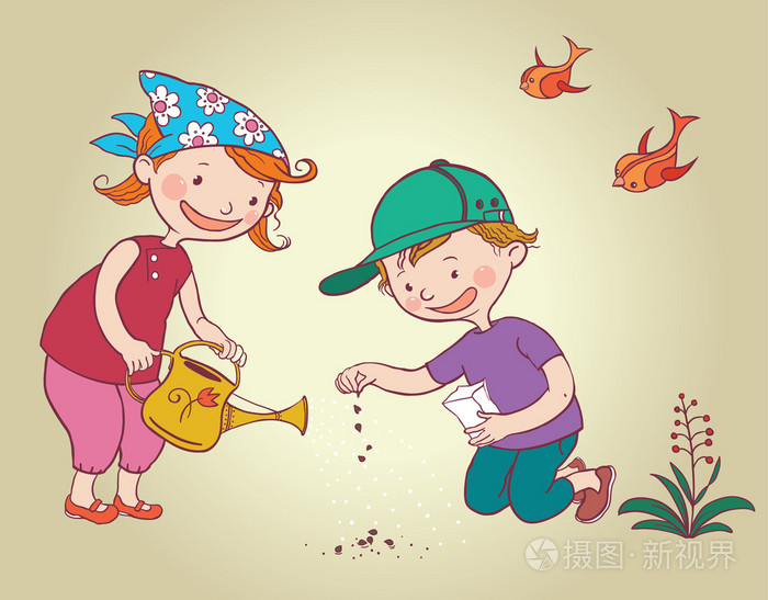 儿童种植花卉种子