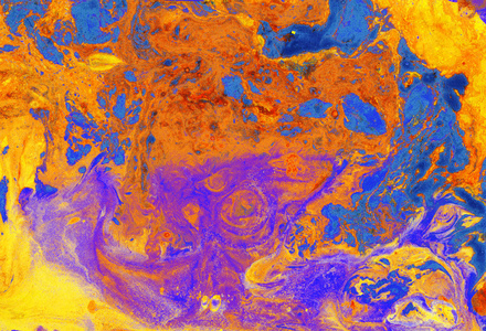 抽象粉红蓝色黄色大理石纹理, 丙烯酸时尚艺术
