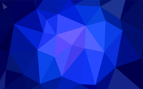 深蓝色向量抽象多边形背景。带渐变的半色调风格的创意插图。多边形设计可用于您的网站