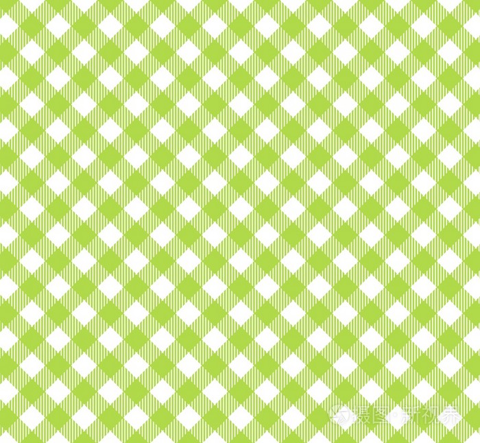 对角桌布模式绿色白色