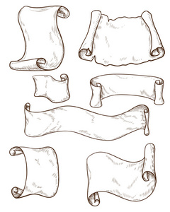 羊皮纸卷轴图片-羊皮纸卷轴素材-羊皮纸卷轴插画-摄图新视界