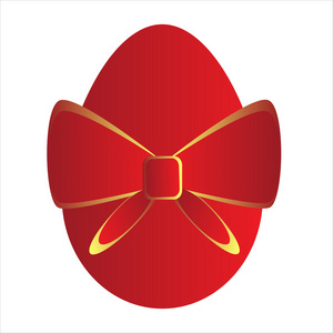 红色的复活节彩蛋
