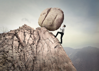 推大石头素材图片