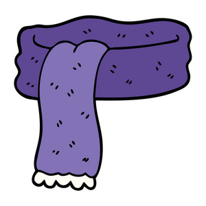 卡通涂鸦冬季围巾照片