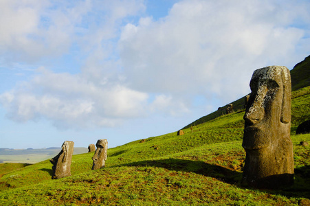 Rano Raraku Moais复活节岛