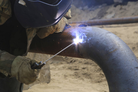 焊接金属的制备砂光屁股管道连接.