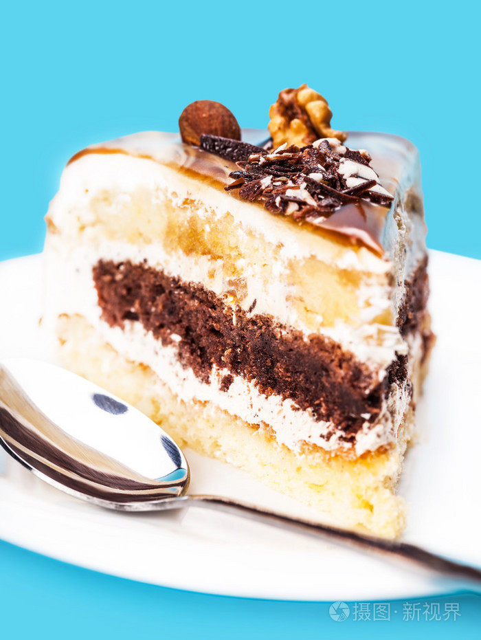 一块蛋糕巧克力夹层