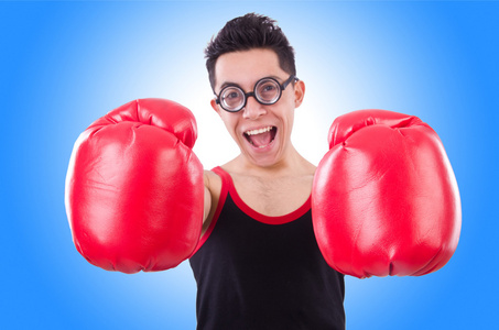 搞笑拳击手图片