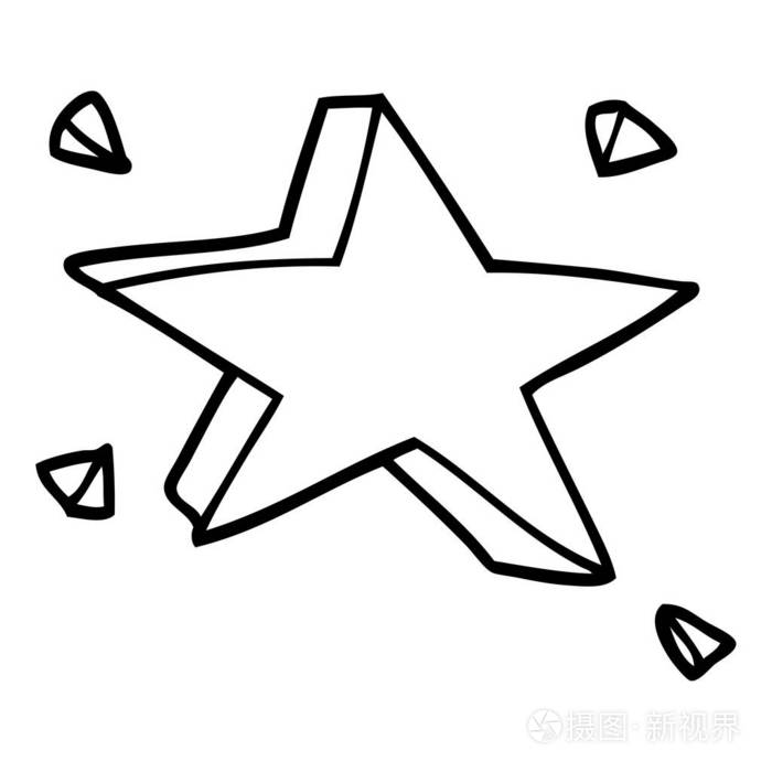 画线卡通明星