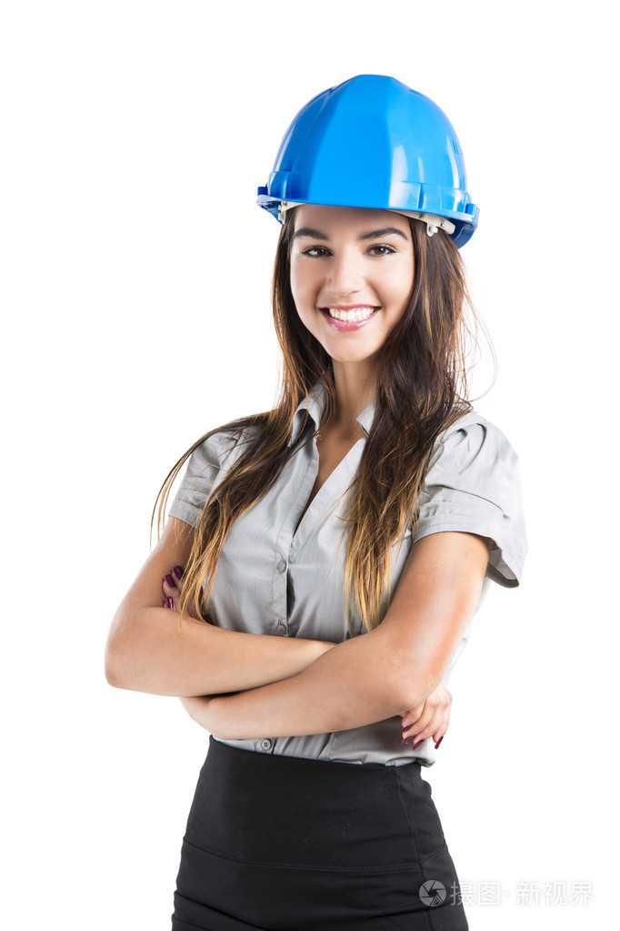 美丽的女建筑师