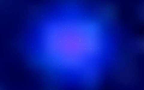 深蓝色矢量模板与空间星。闪亮的彩色插图与明亮的天文明星。天文学网站模式