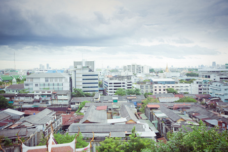 曼谷，泰国的全景