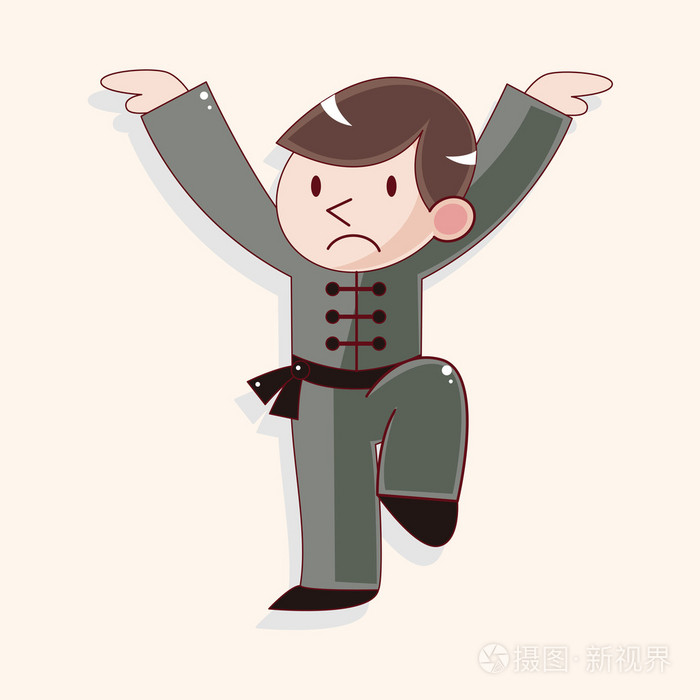 中国功夫主题元素