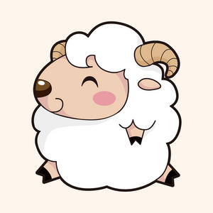 羊元素动物羊卡通主题元素照片