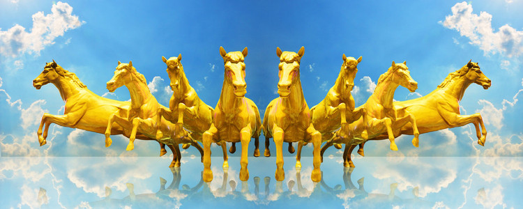 金色的马素材图片 金色的马图片素材下载 摄图新视界xsj 699pic Com