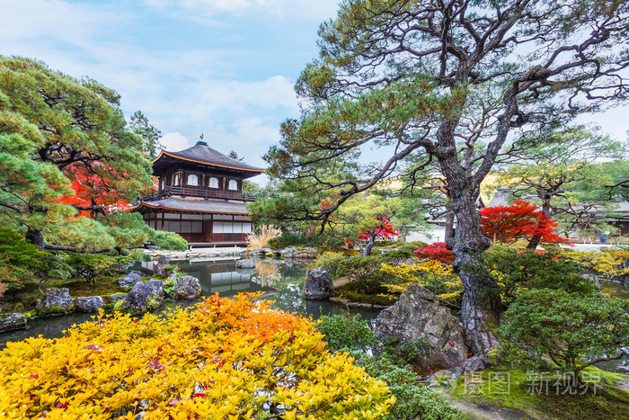 银阁寺是一座在京都的禅宗寺庙