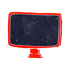 复古电脑屏幕卡通电脑屏幕照片