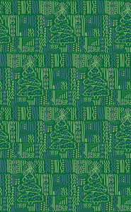 包装纸绿色的圣诞树