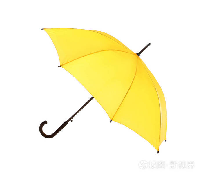 美丽的打开伞白色背景