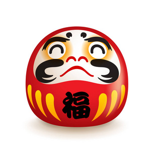 毅力日本不倒翁娃娃.翻译: 财富.