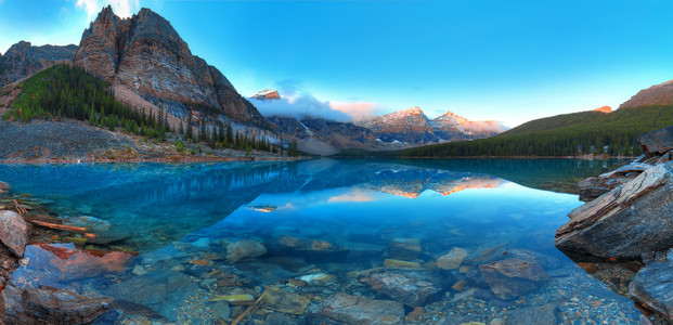 冰碛湖全景