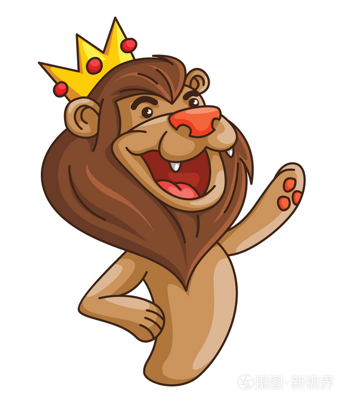 狮子与皇冠的插图