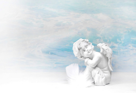 梦想着白色的天使: 吊唁背景照片