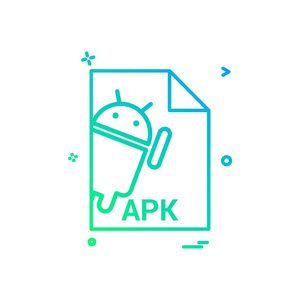 apk 文件文件扩展名文件格式图标矢量设计