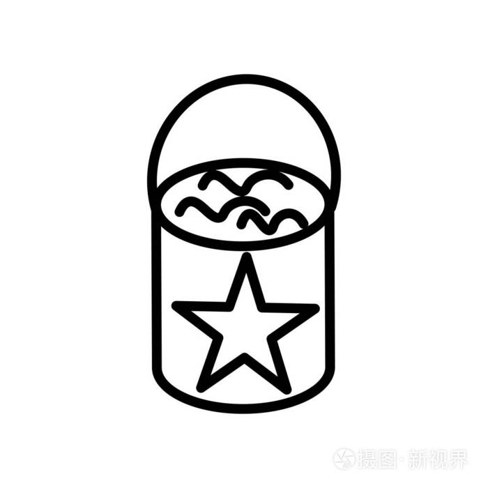 摄图新视界 插画 标志,符号 颜料桶图标矢量隔离在白色背景, 油漆桶
