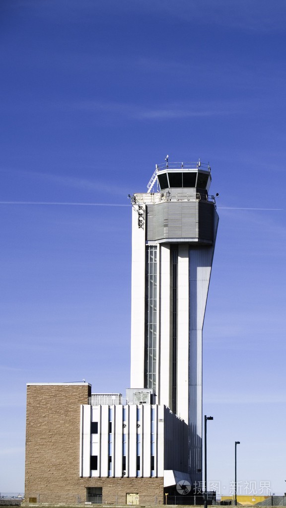 已退休的航空交通指挥塔,stapleton 机场,丹佛 co