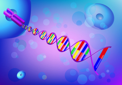 生命和生物学,医学科学,分子研究dna.
