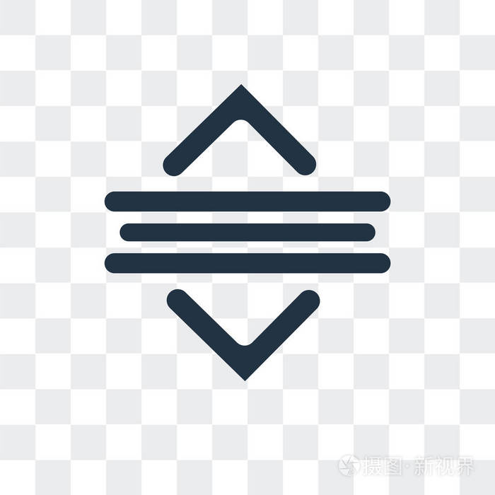 在透明背景上隔离的拖动矢量图标, 拖动徽标设计