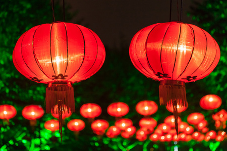 花灯街图片