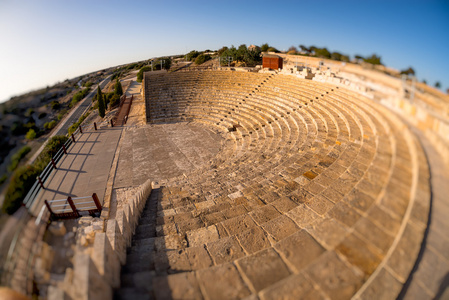 Kourion 圆形剧场。塞浦路斯利马索尔区