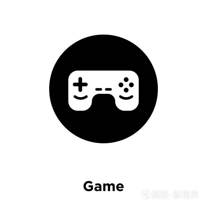 游戏图标矢量隔离在白色背景上标志概念上的游戏符号在透明背景下填充