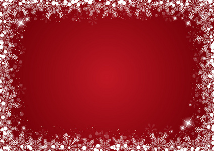 jul rd bakgrund med snflingor
