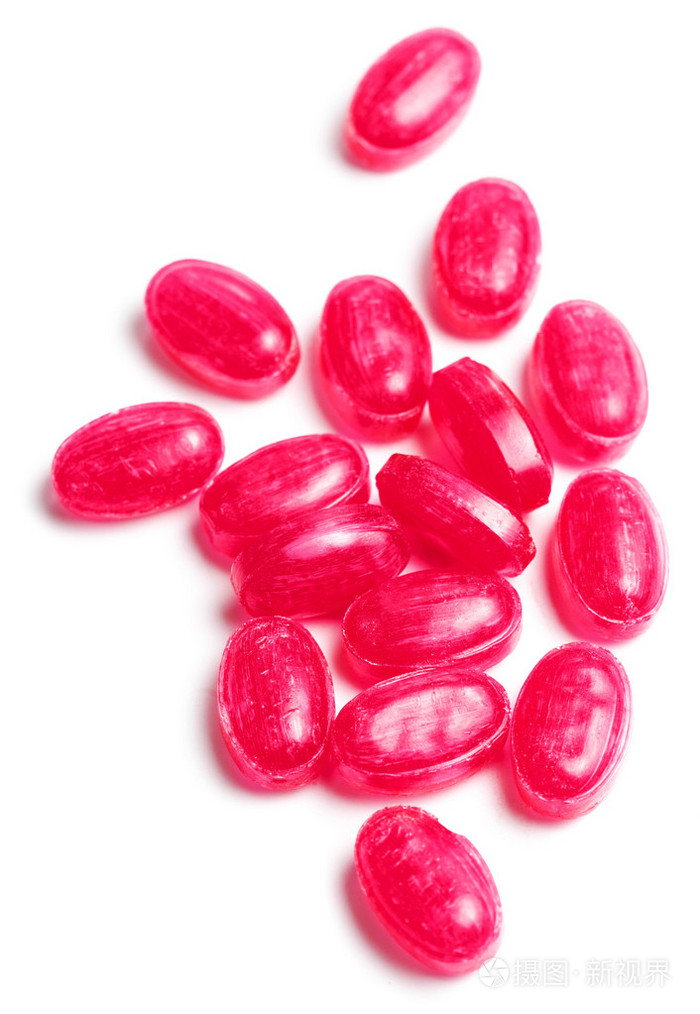 甜甜的红色糖果