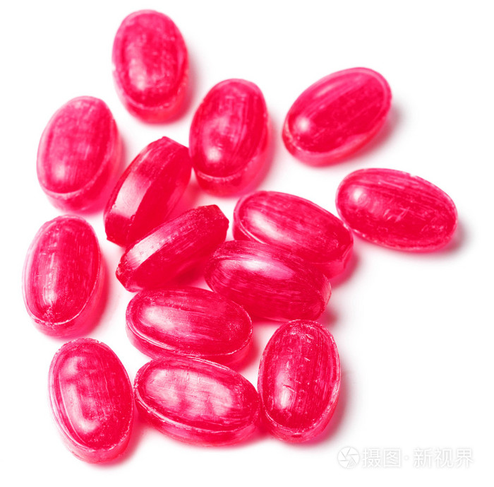 甜甜的红色硬糖