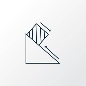 物理图标线符号.时尚风格中的优质分离摩擦力元件照片