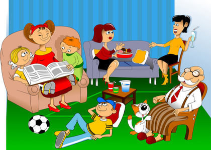 事务的人卡通人忙于自己的事务照片