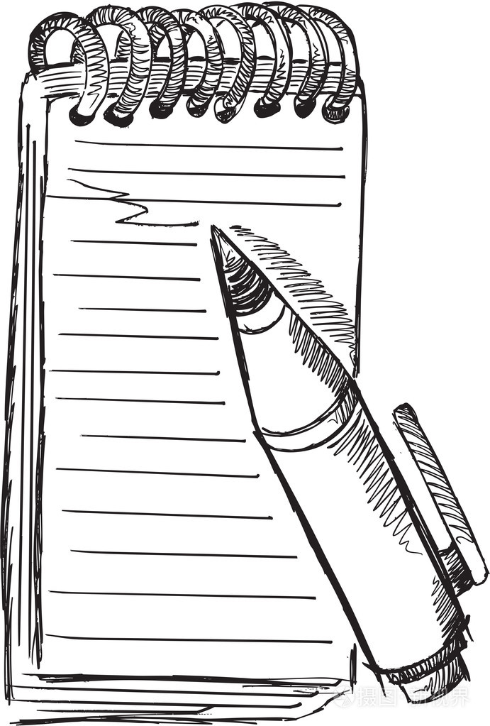 涂鸦素描记事本钢笔矢量插图艺术插画-正版商用图片0au2i4-摄图新视界