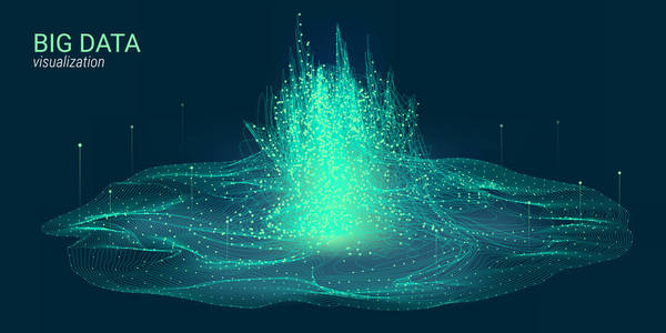 抽象3d 大数据可视化