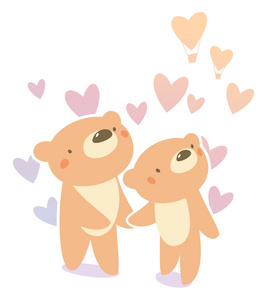情侣熊图片