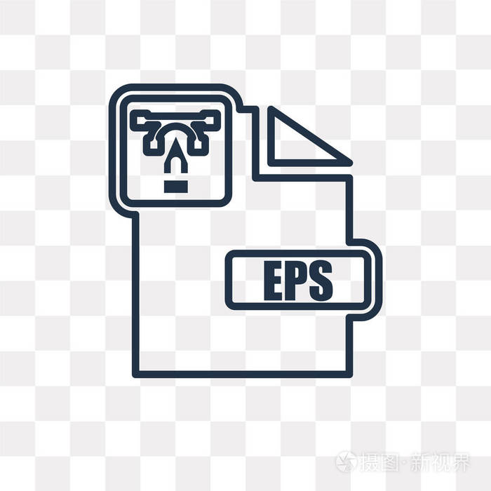 在透明背景上隔离的eps 矢量轮廓图标 高质量的线性epps 透明度概念可以使用网络和移动插画 正版商用图片0aue76 摄图新视界