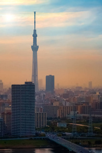 日本首都东京城市景观景观