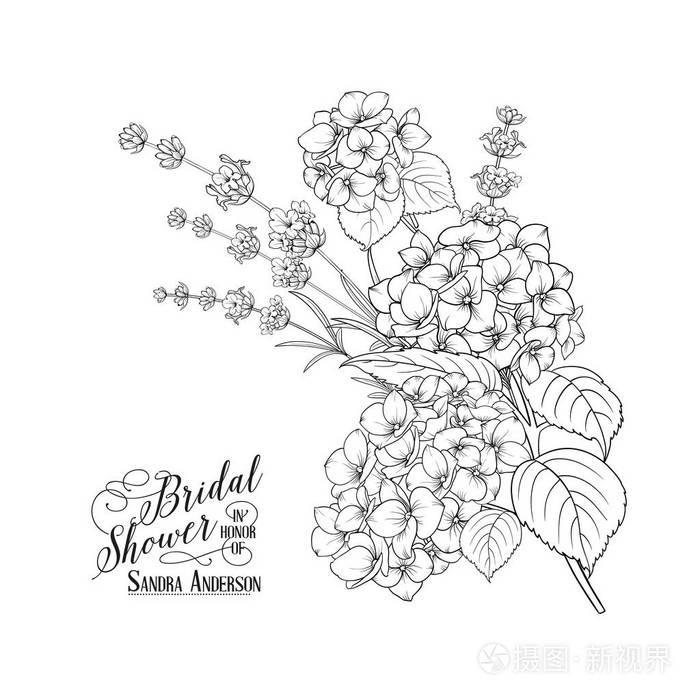 绣球花花环