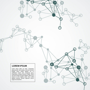 抽象连接科学与技术向量背景