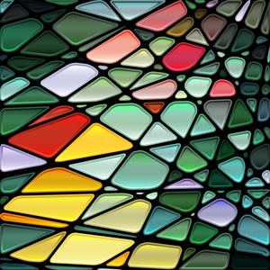 抽象的彩绘玻璃马赛克背景