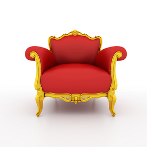 经典光泽红椅子